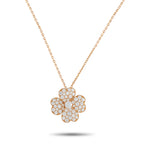 VAN CLEEF & ARPELS Van Cleef & Arpels Cosmos 18K Rose Gold 1.55ct Diamond Pendant