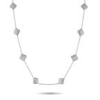 Van Cleef & ArpelsVan Cleef & Arpels Pure Alhambra 18K White Gold 14-Motif Necklace #4905 – This Van Cleef & Arpels Pure Alha