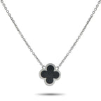 Van Cleef & Arpels Pure Alhambra 18K White Gold 1-Motif Necklace