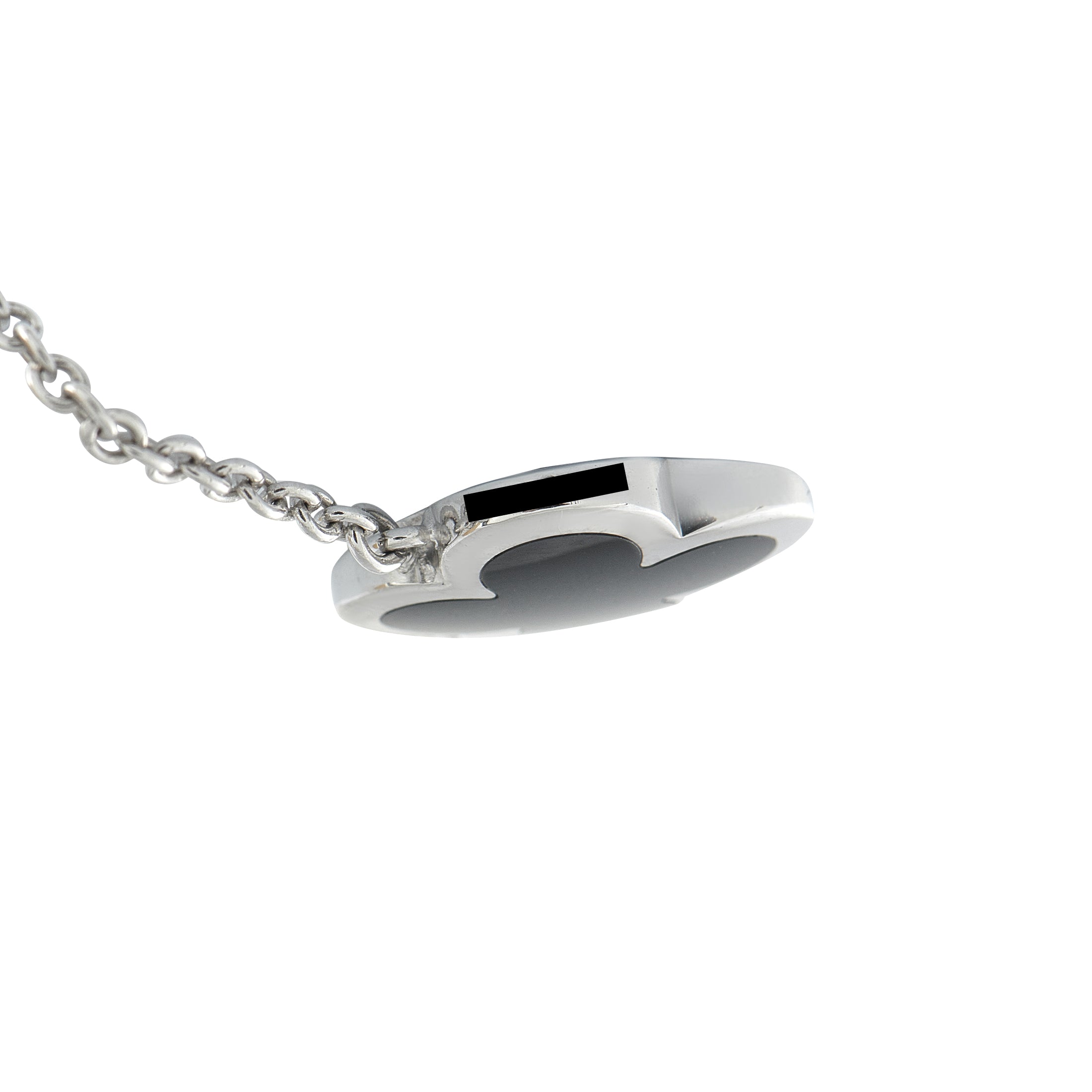 Van Cleef & Arpels Pure Alhambra 18K White Gold 1-Motif Necklace