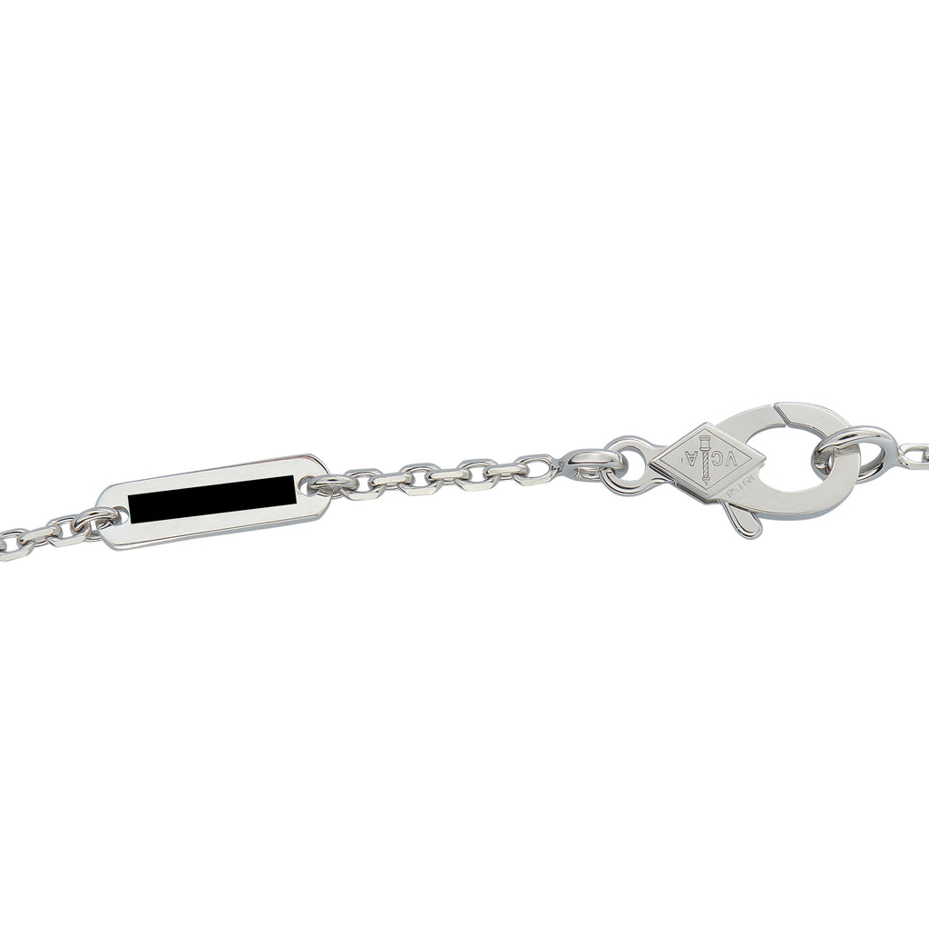 Van Cleef & Arpels Two Butterfly 18K White Gold 0.88ct Diamond Necklace