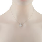 Van Cleef & Arpels Two Butterfly 18K White Gold 0.88ct Diamond Necklace