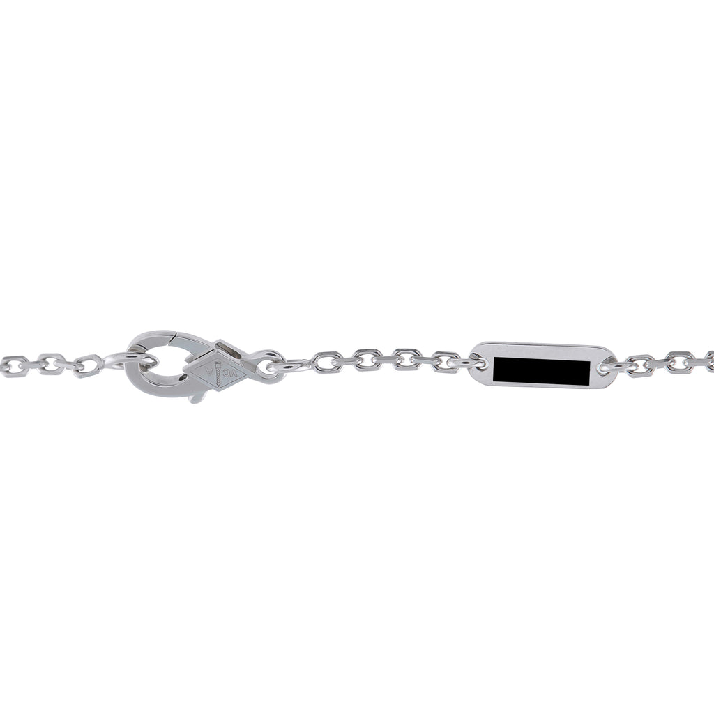 Van Cleef & Arpels Two Butterfly 18K White Gold 0.88ct Diamond Necklace