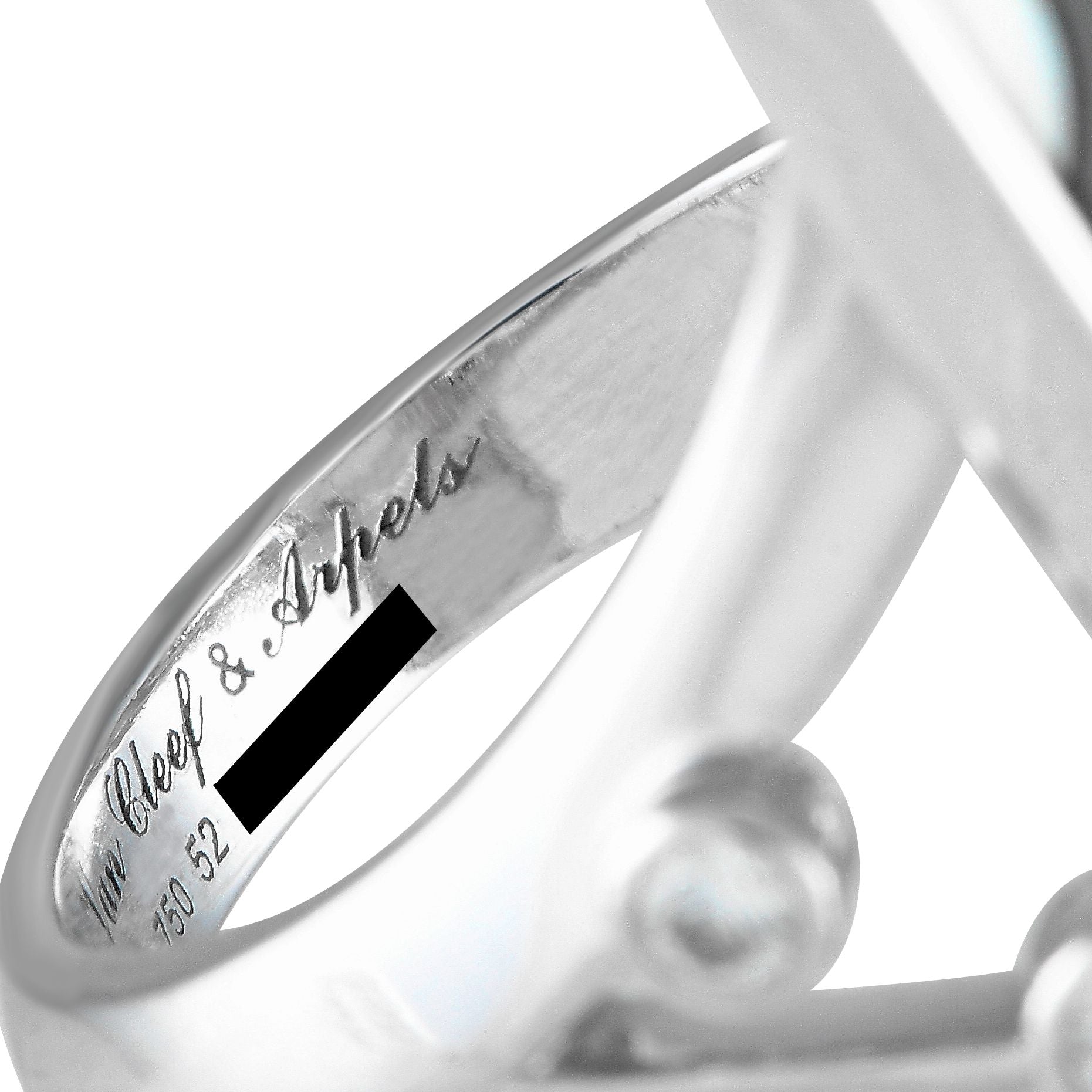 Van Cleef & Arpels Van Cleef & Arpels Miroir des Eaux 18K White Gold Diamond, Onyx, and Mother of Pearl Ring