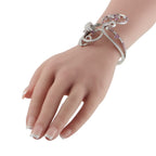 Van Cleef & Arpels 18K White Gold Diamond and Pink Sapphire Birds of Paradise Bracelet