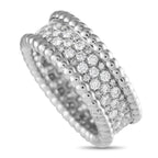 Van Cleef & ArpelsVan Cleef & Arpels Perlée 18K White Gold 1.11ct Diamond Ring VC05-112624 – This Perlée ring, featuring a th
