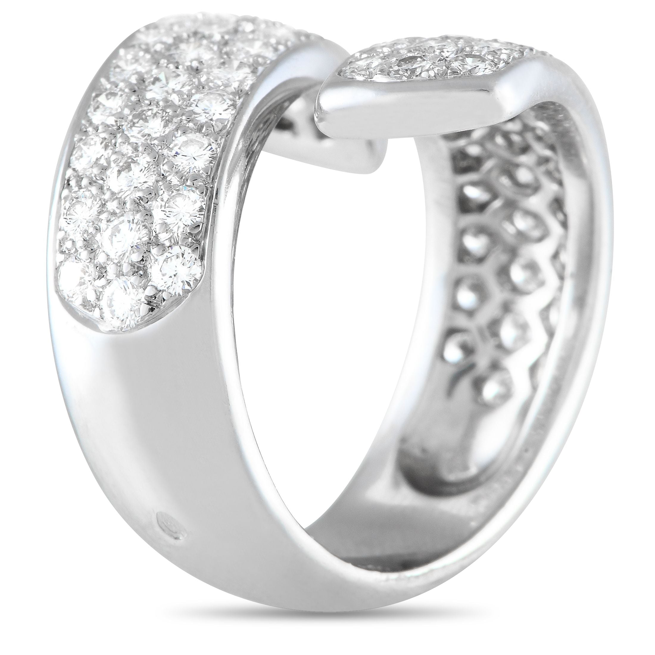 Van Cleef & Arpels Van Cleef & Arpels Vintage 18K White Gold 1.35ct Diamond Bypass Ring