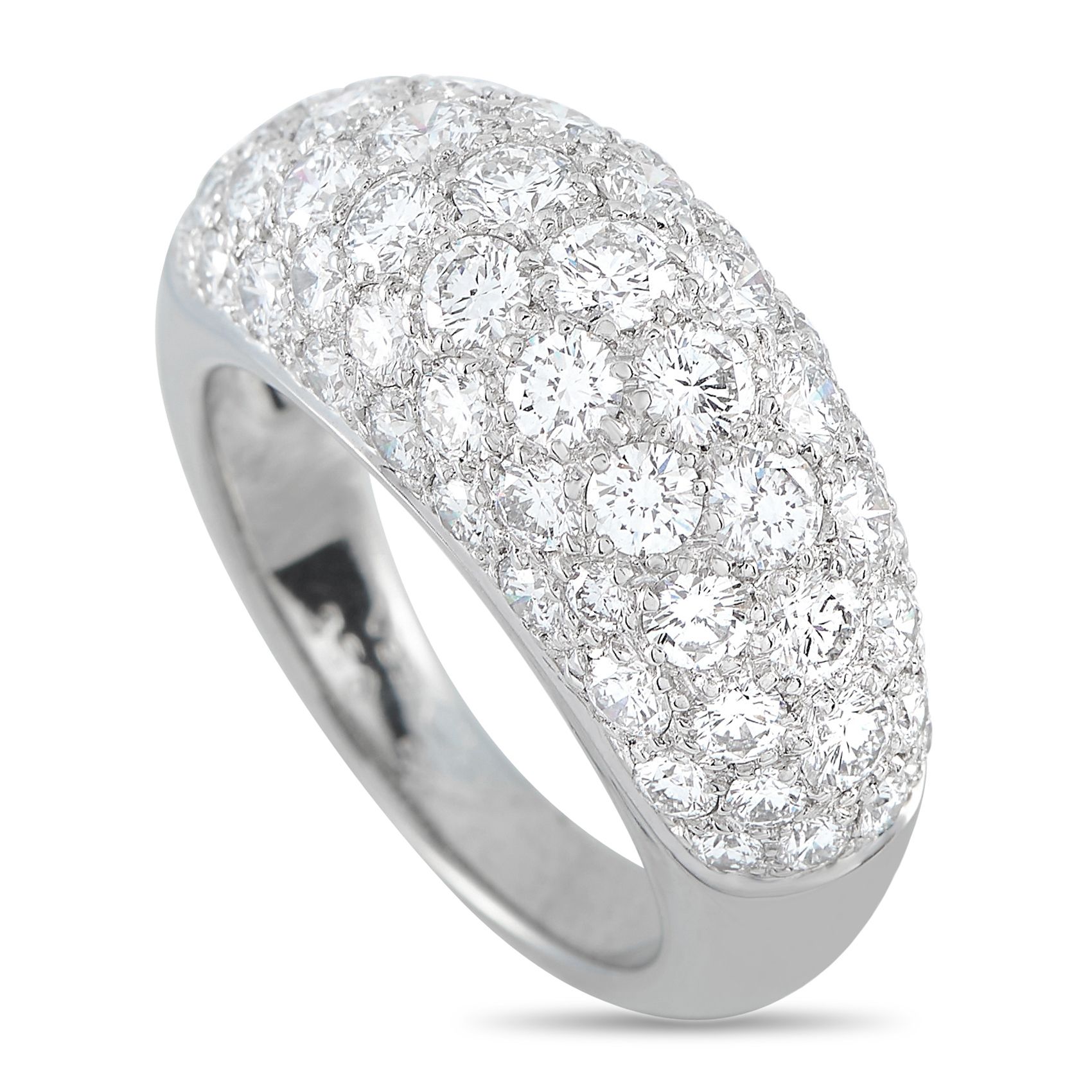 Van Cleef & ArpelsVan Cleef & Arpels Boule Platinum 3.50ct Diamond Ring VC07-022425 – This Van Cleef & Arpels Boule ring will