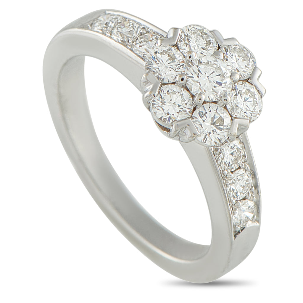 Van Cleef & Arpels Fleurette 18K White Gold Diamond Ring