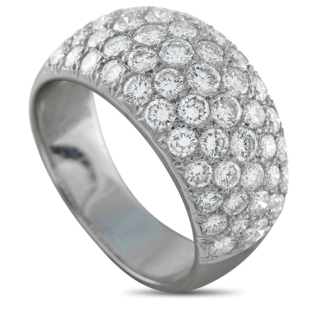 Van Cleef & Arpels 18K White Gold 2.25ct Diamond Ring – This sophisticated Van Cleef & Arpels ring will continually impress
