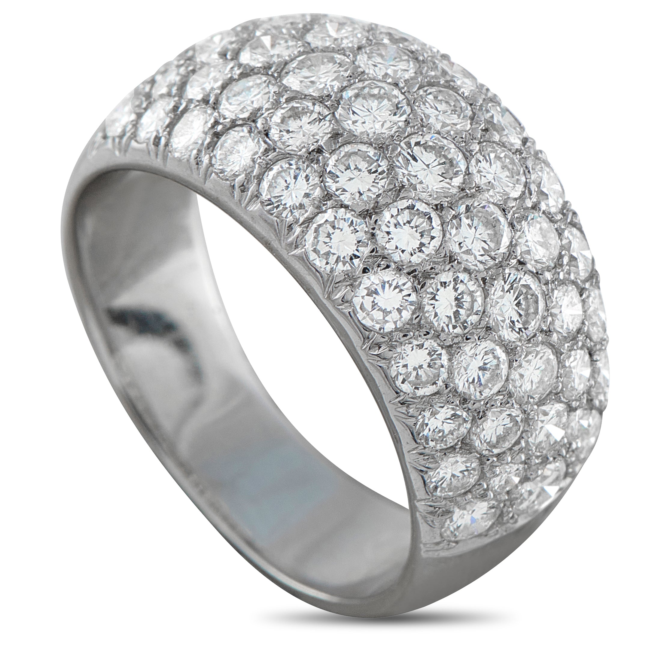 Van Cleef & Arpels 18K White Gold 2.25ct Diamond Ring – This sophisticated Van Cleef & Arpels ring will continually impress