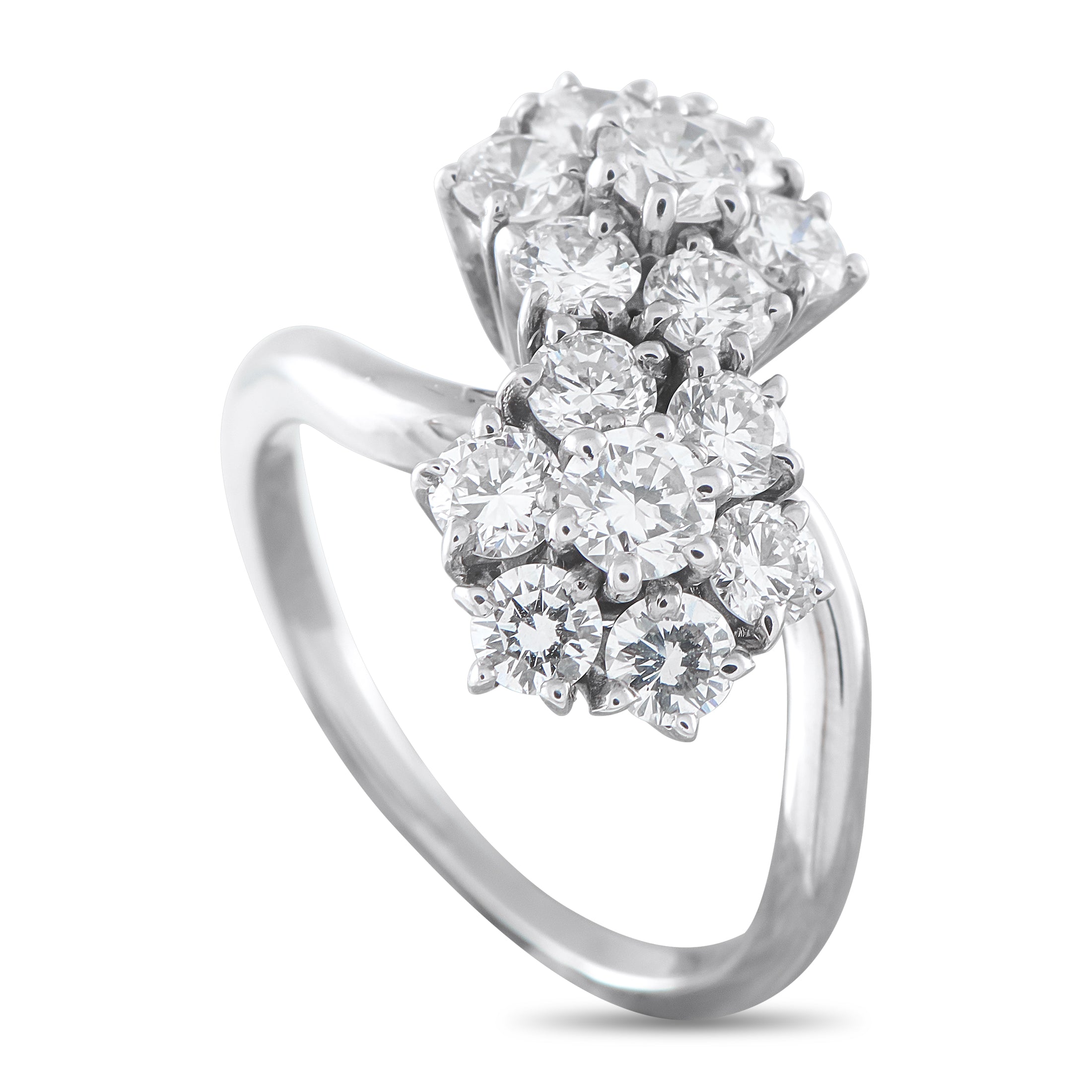 VAN CLEEF & ARPELS Van Cleef & Arpels 18K White Gold 1.81ct Diamond Ring