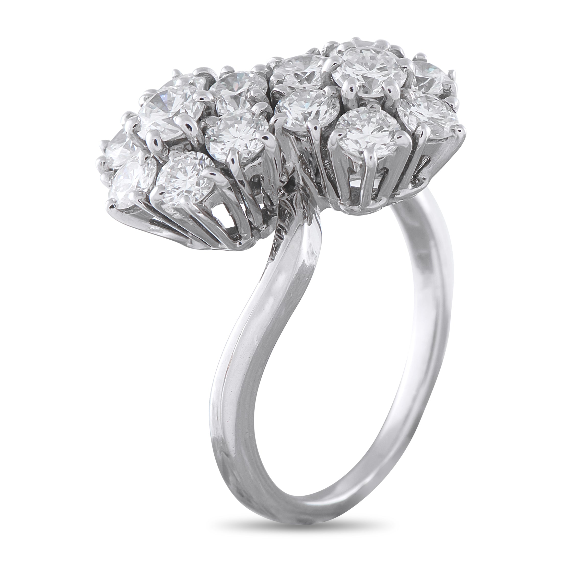 Van Cleef & Arpels 18K White Gold 1.81ct Diamond Ring