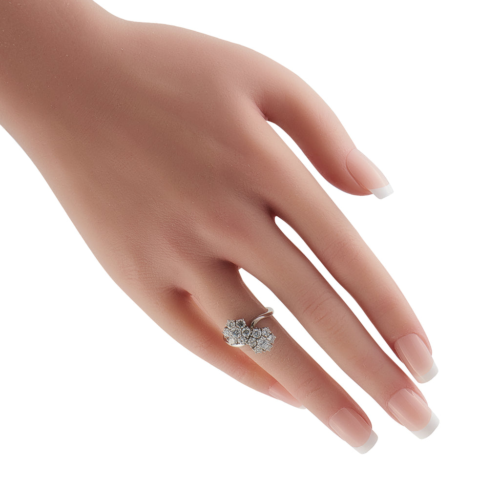 Van Cleef & Arpels 18K White Gold 1.81ct Diamond Ring