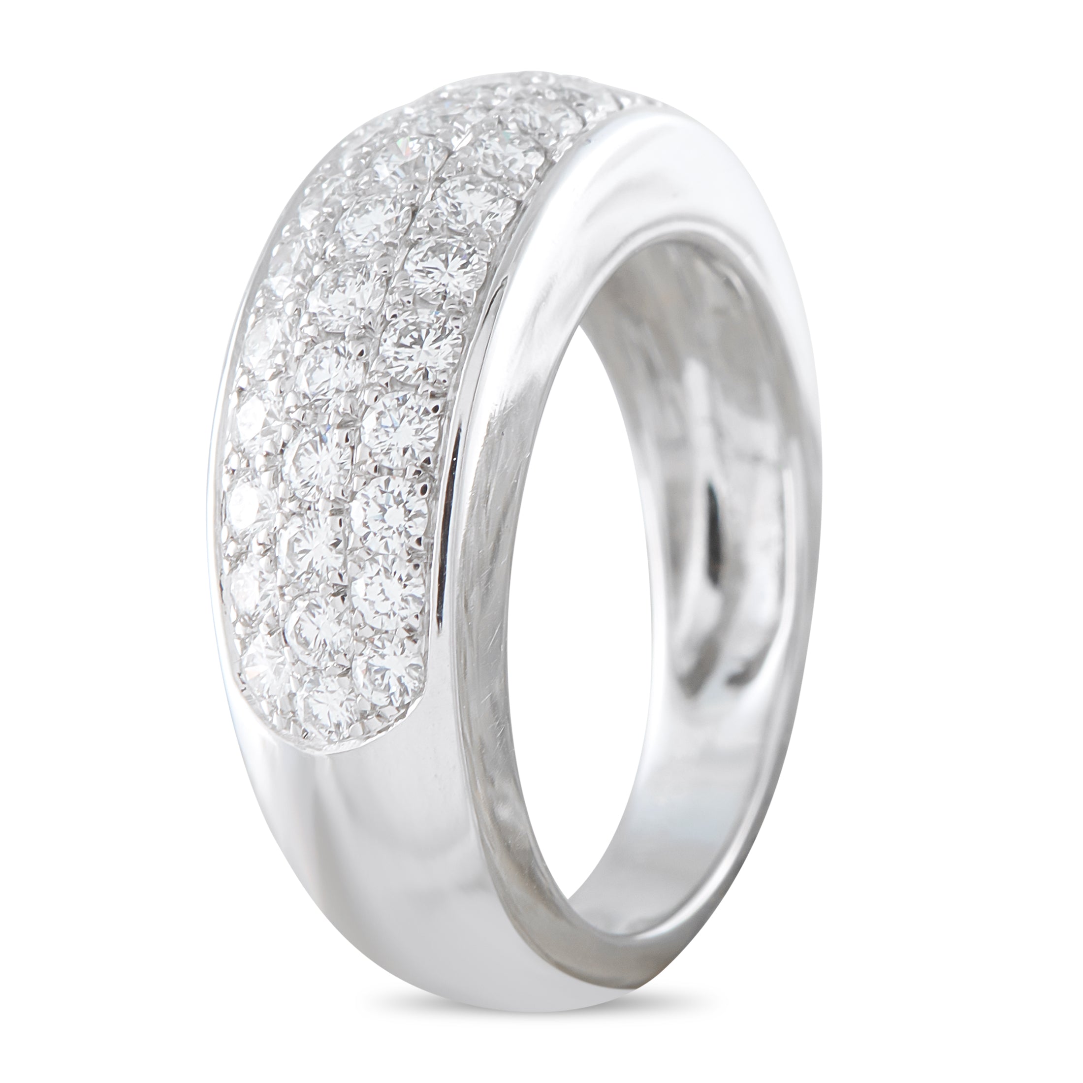Van Cleef & Arpels 18K White Gold 0.75ct Diamond Ring