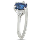 Van Cleef & Arpels Van Cleef & Arpels 18K White Gold Diamond and 1.37ct Sapphire Ring