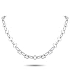 Van Cleef & Arpels Byzantine Alhambra 18K White Gold Link Necklace – On this Van Cleef & Arpels Byzantine Alhambra necklace, 