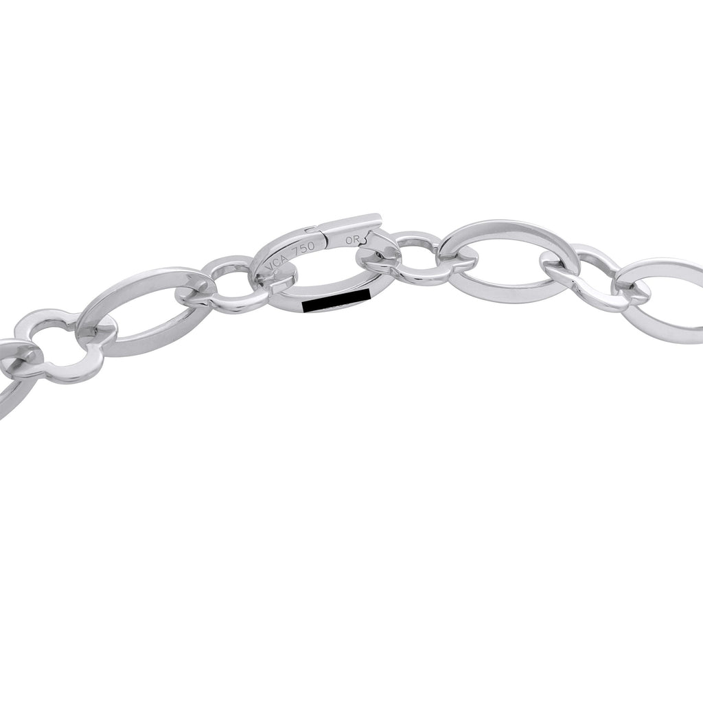 Van Cleef & Arpels Van Cleef & Arpels Byzantine Alhambra 18K White Gold Link Necklace