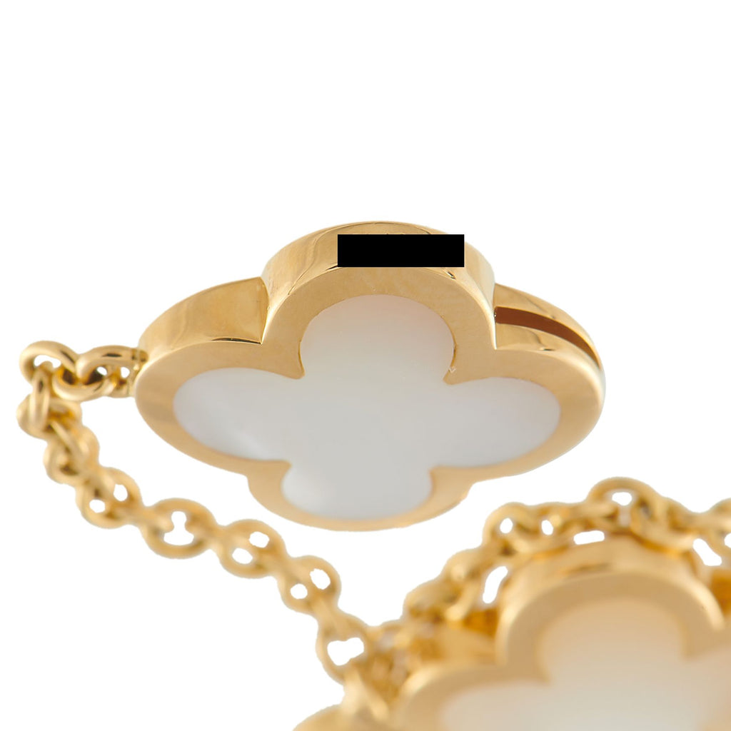 Van Cleef & Arpels Van Cleef & Arpels Pure Alhambra 18K Yellow Gold 9-Motif Necklace