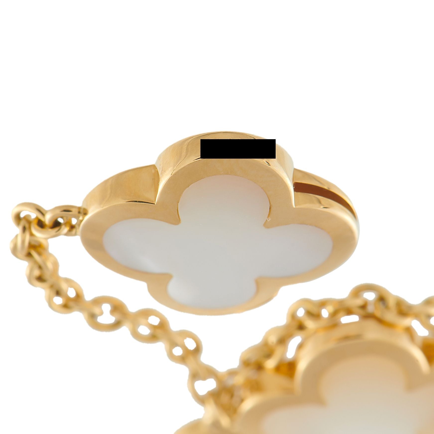 Van Cleef & Arpels Van Cleef & Arpels Pure Alhambra 18K Yellow Gold 9-Motif Necklace