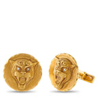 Van Cleef & Arpels Vintage 18K Yellow Gold Panther Cufflinks #5213