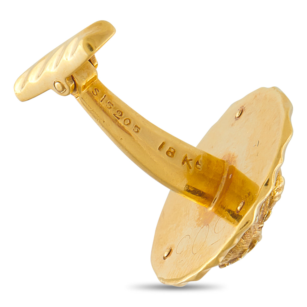 Van Cleef & Arpels Vintage 18K Yellow Gold Panther Cufflinks #5213