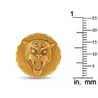 Van Cleef & Arpels Vintage 18K Yellow Gold Panther Cufflinks #5213