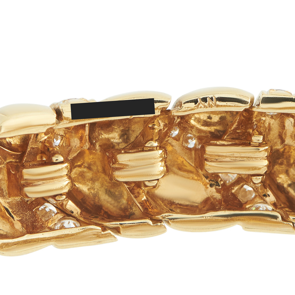 Van Cleef & Arpels Vintage 18K Yellow Gold Diamond Bracelet