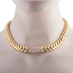 Van Cleef & Arpels 18K Yellow Gold 4.0ct Diamond Necklace