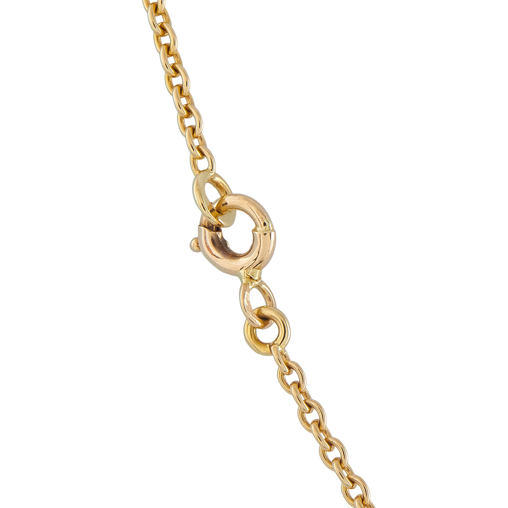 VAN CLEEF & ARPELS Van Cleef & Arpels 18K Yellow Gold Diamond and Onyx Bow Necklace