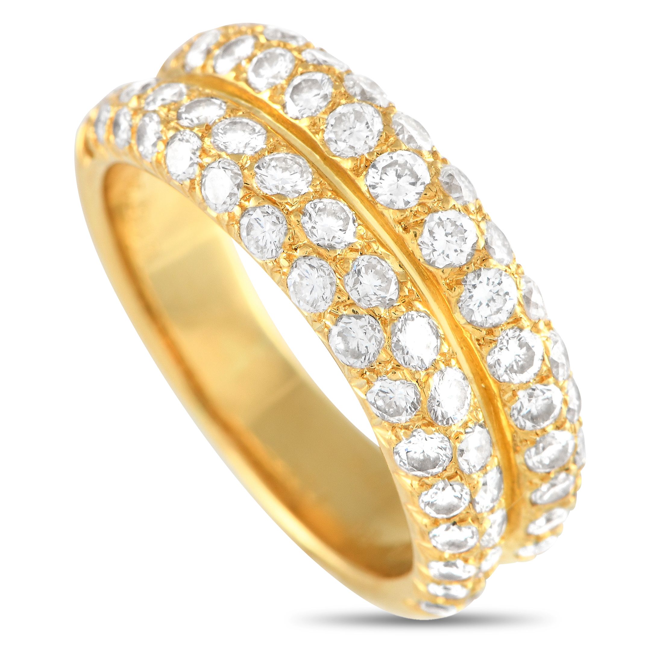 Van Cleef & ArpelsVan Cleef & Arpels Vintage 18K Yellow Gold 1.29ct Diamond Half Eternity Ring VC04-112724 – Celebrate your f