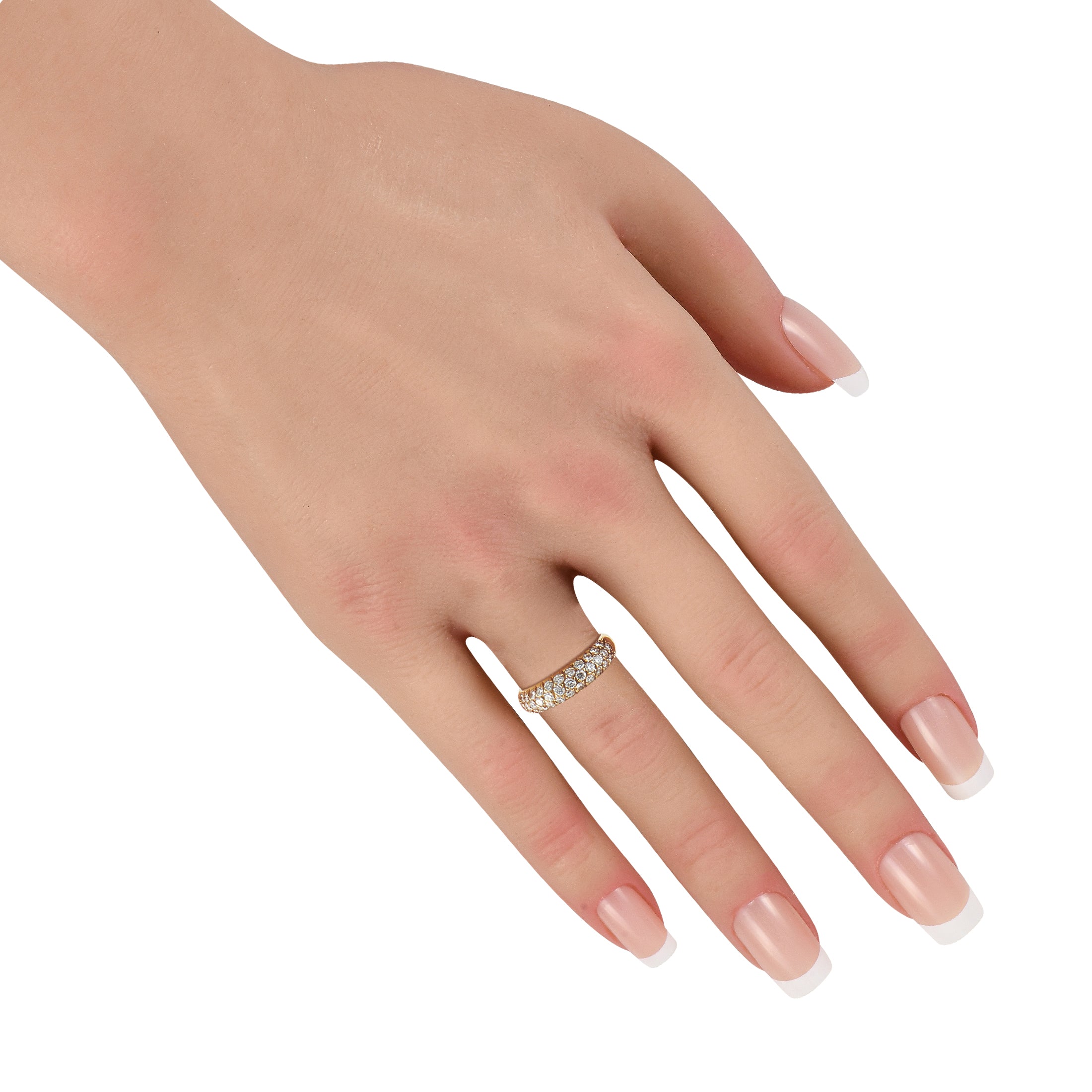 Van Cleef & Arpels 18K Yellow Gold 0.75ct Diamond Ring