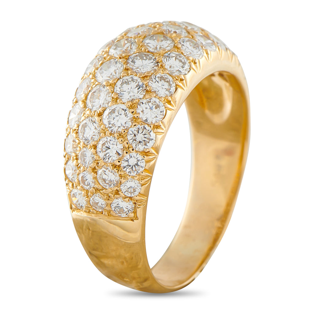 Van Cleef & Arpels 18K Yellow Gold 1.29ct Diamond Ring
