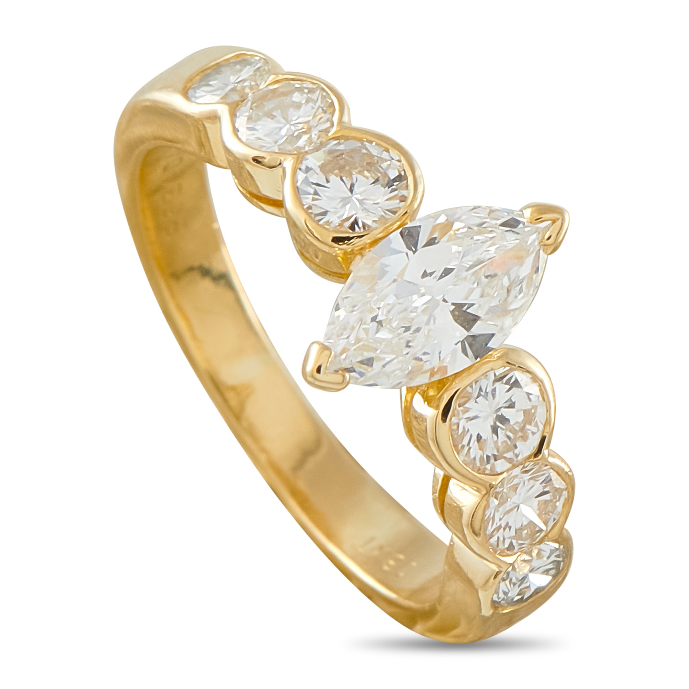 VAN CLEEF & ARPELS Van Cleef & Arpels 18K Yellow Gold 1.14ct Diamond Engagement Ring