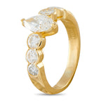 Van Cleef & Arpels 18K Yellow Gold 1.14ct Diamond Engagement Ring