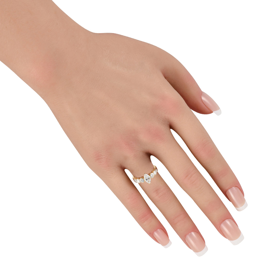 Van Cleef & Arpels 18K Yellow Gold 1.14ct Diamond Engagement Ring