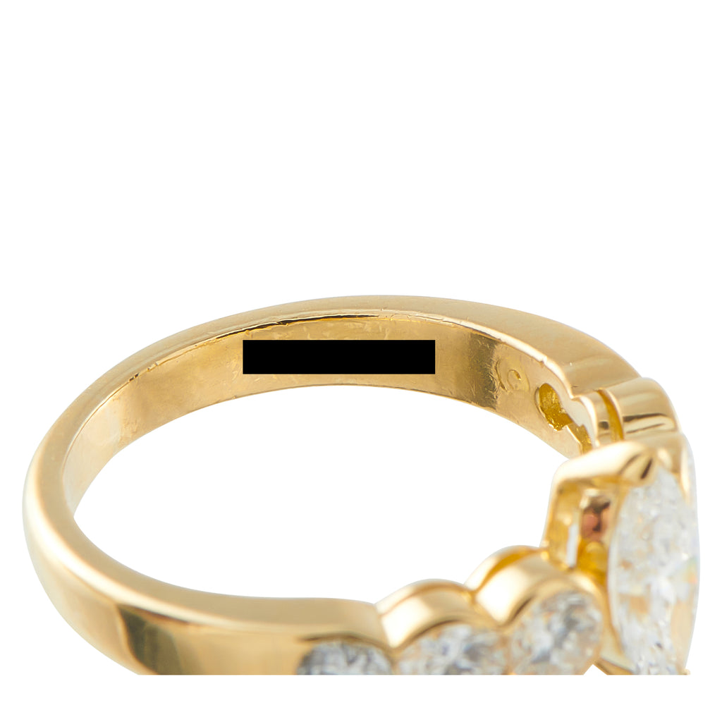 Van Cleef & Arpels 18K Yellow Gold 1.14ct Diamond Engagement Ring