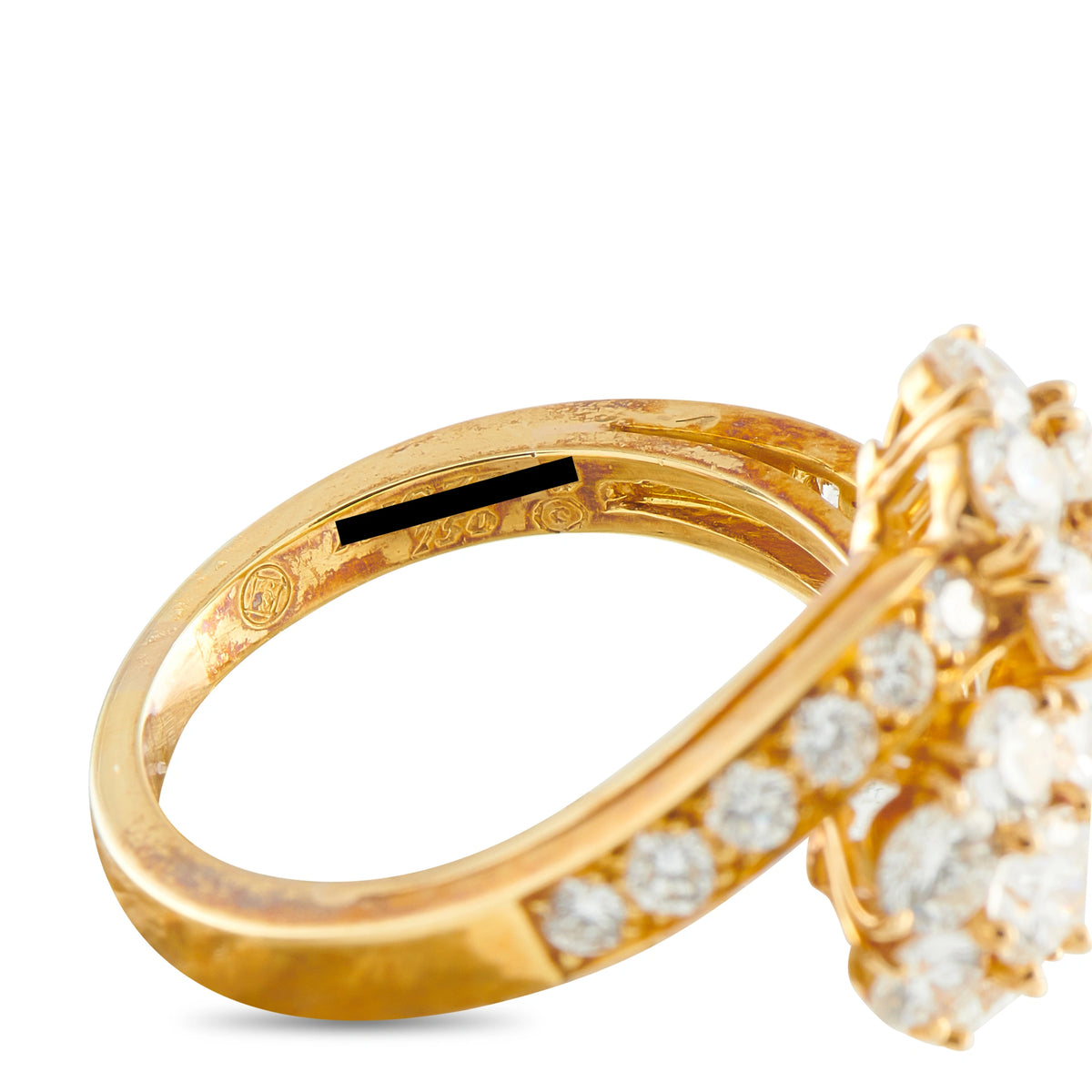 Van Cleef & Arpels 18K Yellow Gold 2.0ct Diamond Ring
