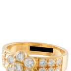 Van Cleef & Arpels 18K yellow gold diamond ring, inner shank with round diamonds