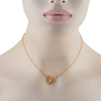 Van Cleef & Arpels 18K Yellow Gold Diamond and Sapphire Butterfly Pendant