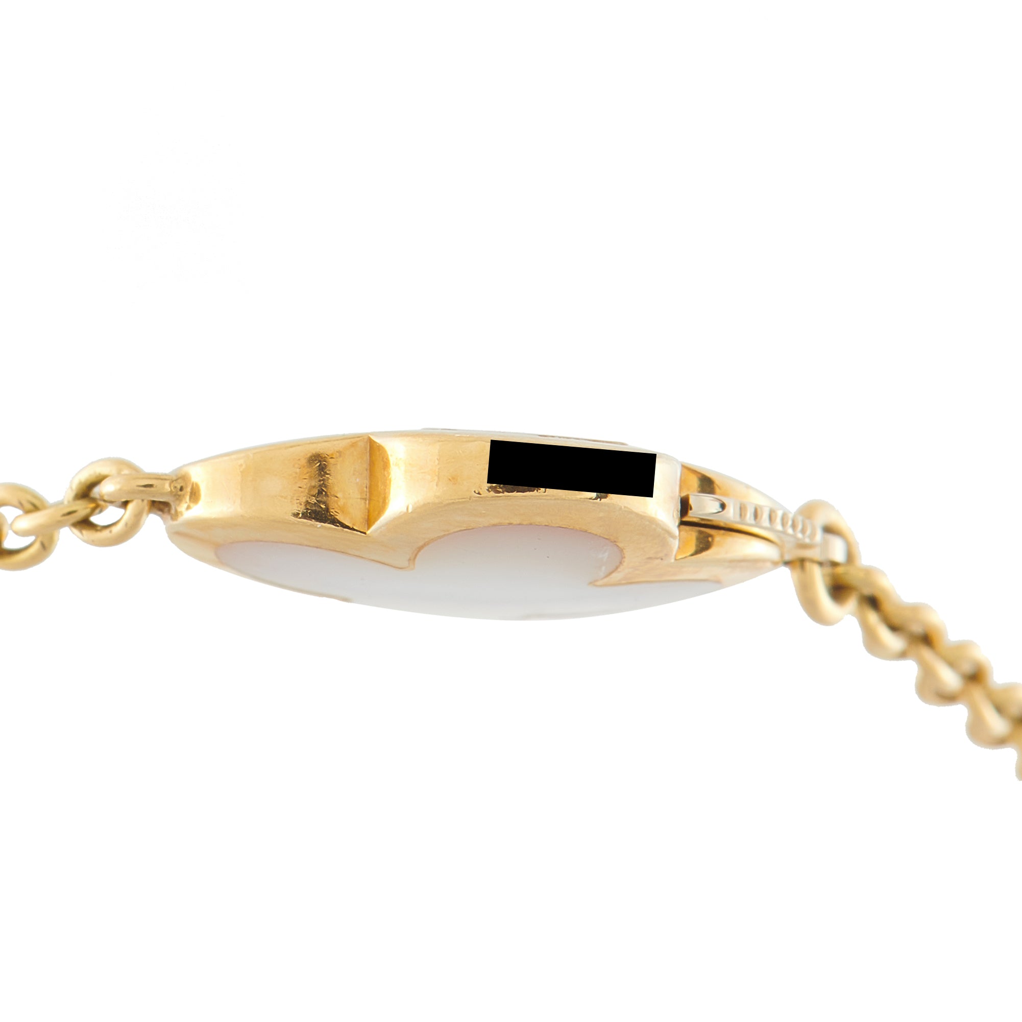 VAN CLEEF & ARPELS Van Cleef & Arpels Alhambra 18K Yellow Gold Mother of Pearl Bracelet