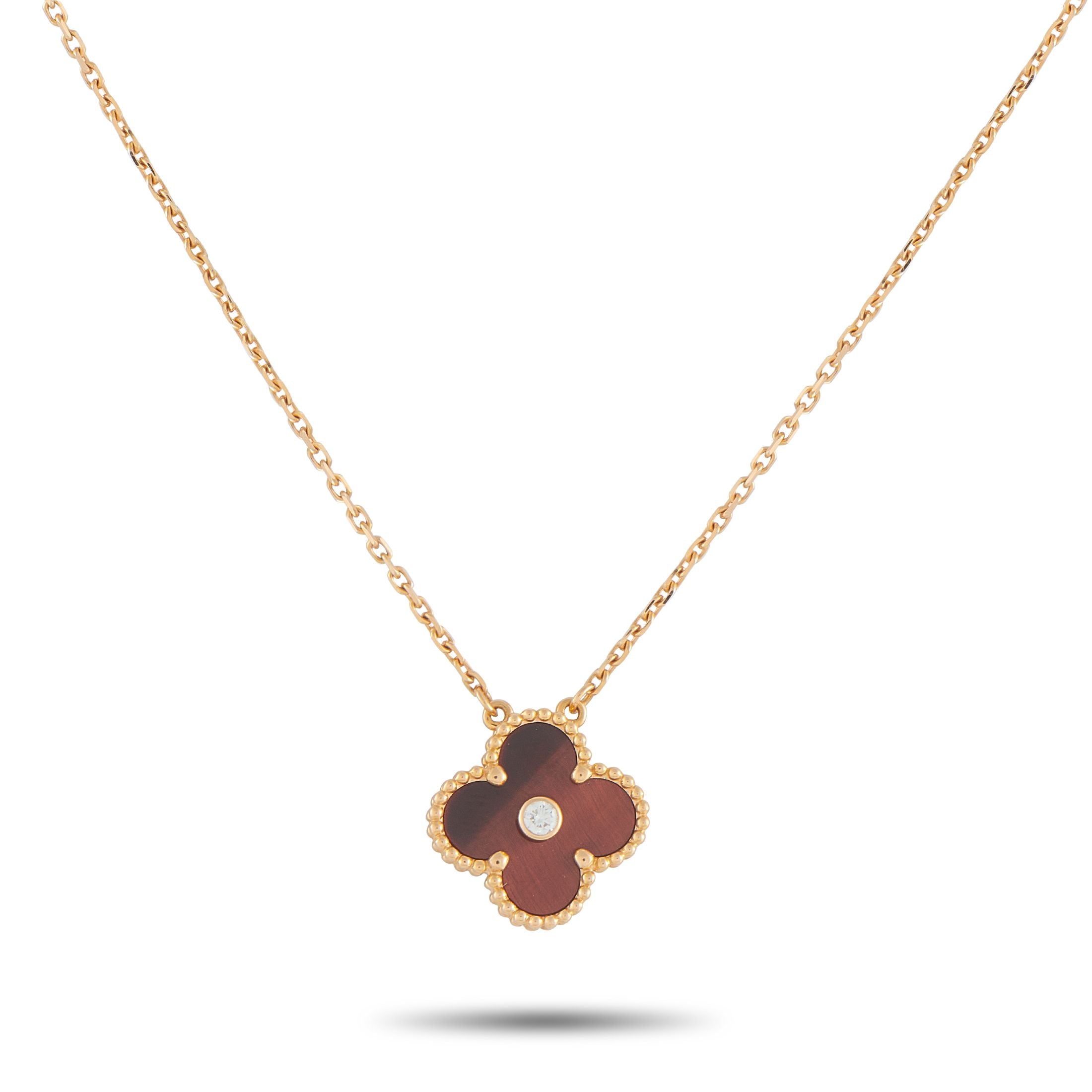Van Cleef & ArpelsVan Cleef & Arpels Alhambra 18K Yellow Gold Holiday Necklace #4903 – Elevate any ensemble by adding this so