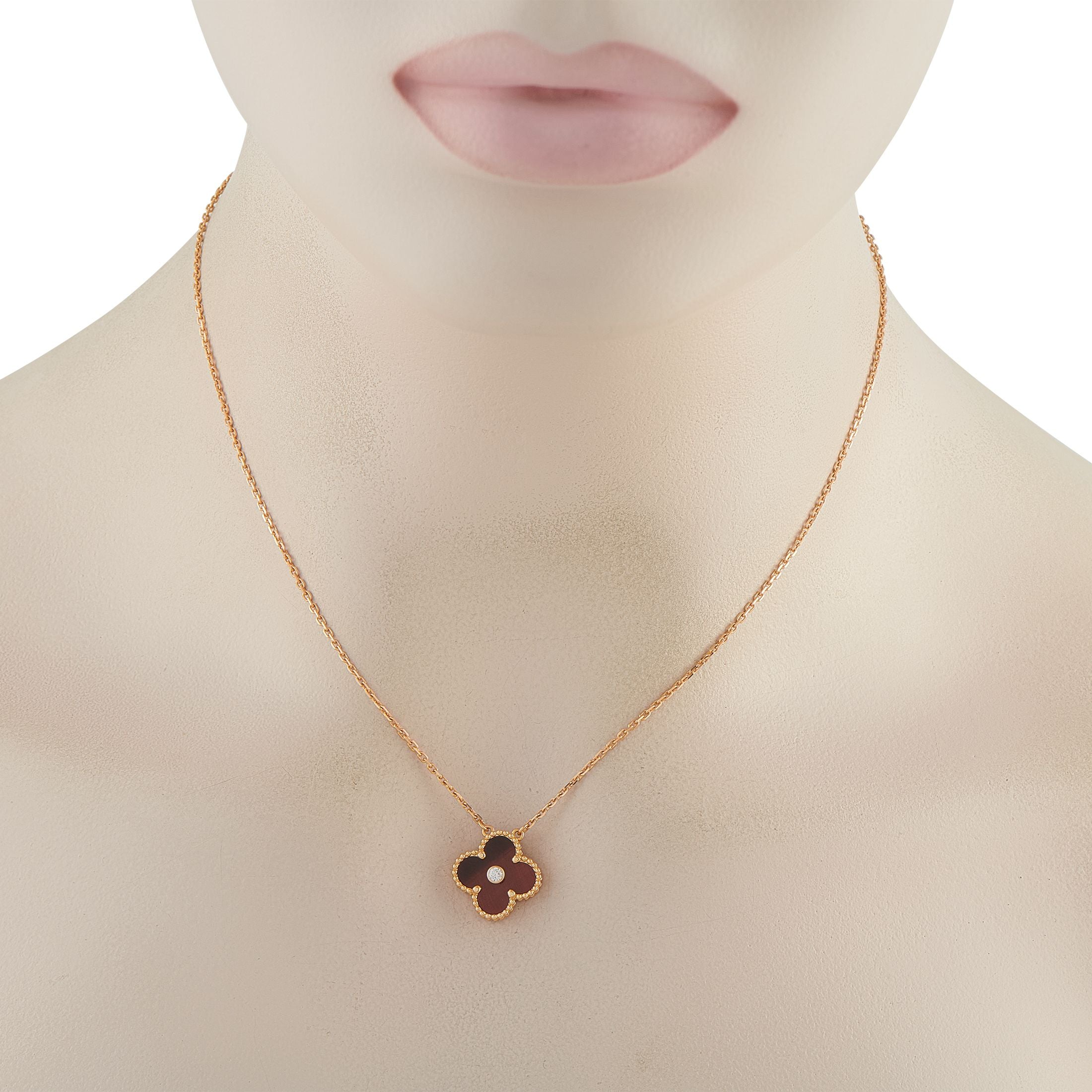 Van Cleef & Arpels Alhambra 18K Yellow Gold Holiday Necklace