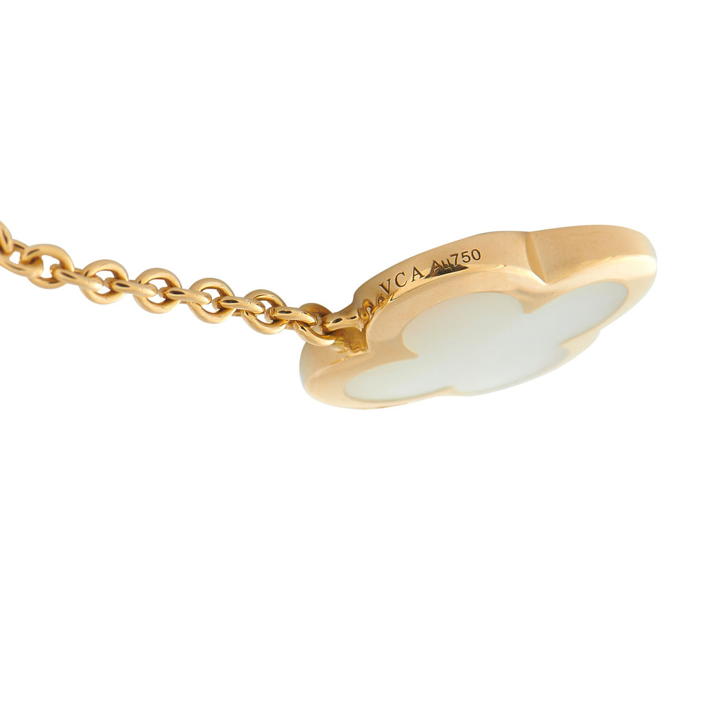 Van Cleef & Arpels Van Cleef & Arpels Pure Alhambra 18K Yellow Gold Mother of Pearl Necklace