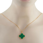 Van Cleef & Arpels Van Cleef & Arpels Magic Alhambra 18K Yellow Gold Malachite Necklace