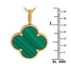 Van Cleef & Arpels Magic Alhambra 18K Yellow Gold Malachite Necklace