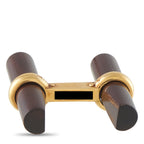Van Cleef & Arpels 18K Yellow Gold Wood Cufflinks