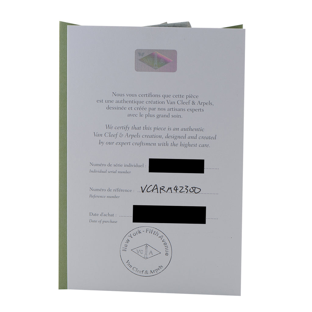 Van Cleef & Arpels Alhambra 18K Yellow Gold 4.83ct Diamond 10-Motif Necklace