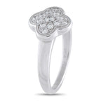 Van Cleef & Arpels Pure Alhambra 18K White Gold Diamond Ring