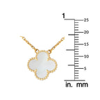 Van Cleef & Arpels Alhambra 18K Yellow Gold Mother of Pearl Necklace